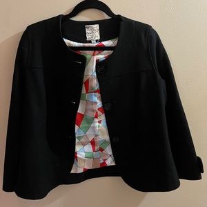 Tulle black blazer